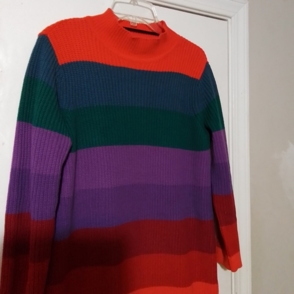 Mini Cotton Acrylic Sweater Dress - Picture 6 of 7